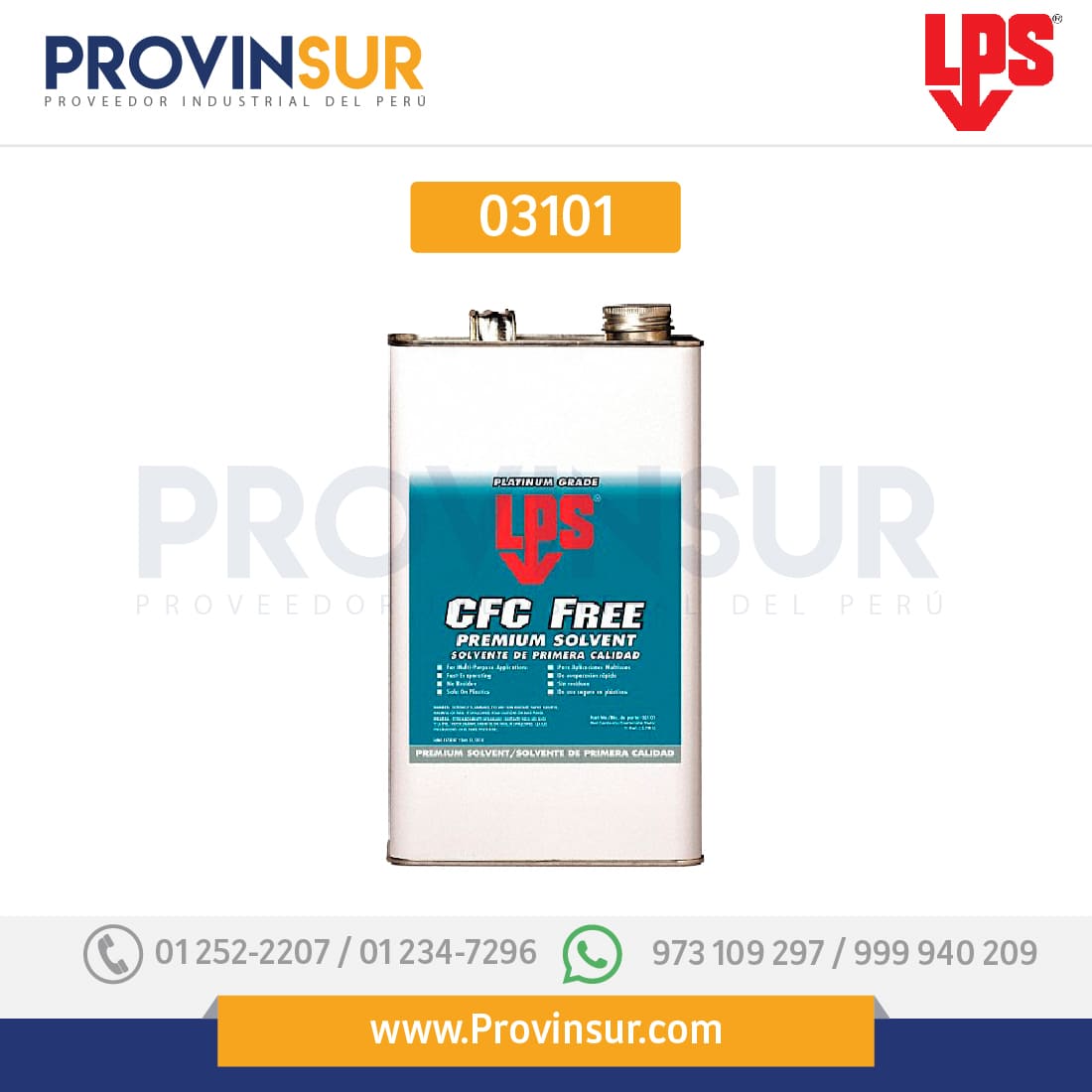 Solvente de Primera Calidad 03101 LPS 1 Solvente de Primera Calidad 03101 LPS