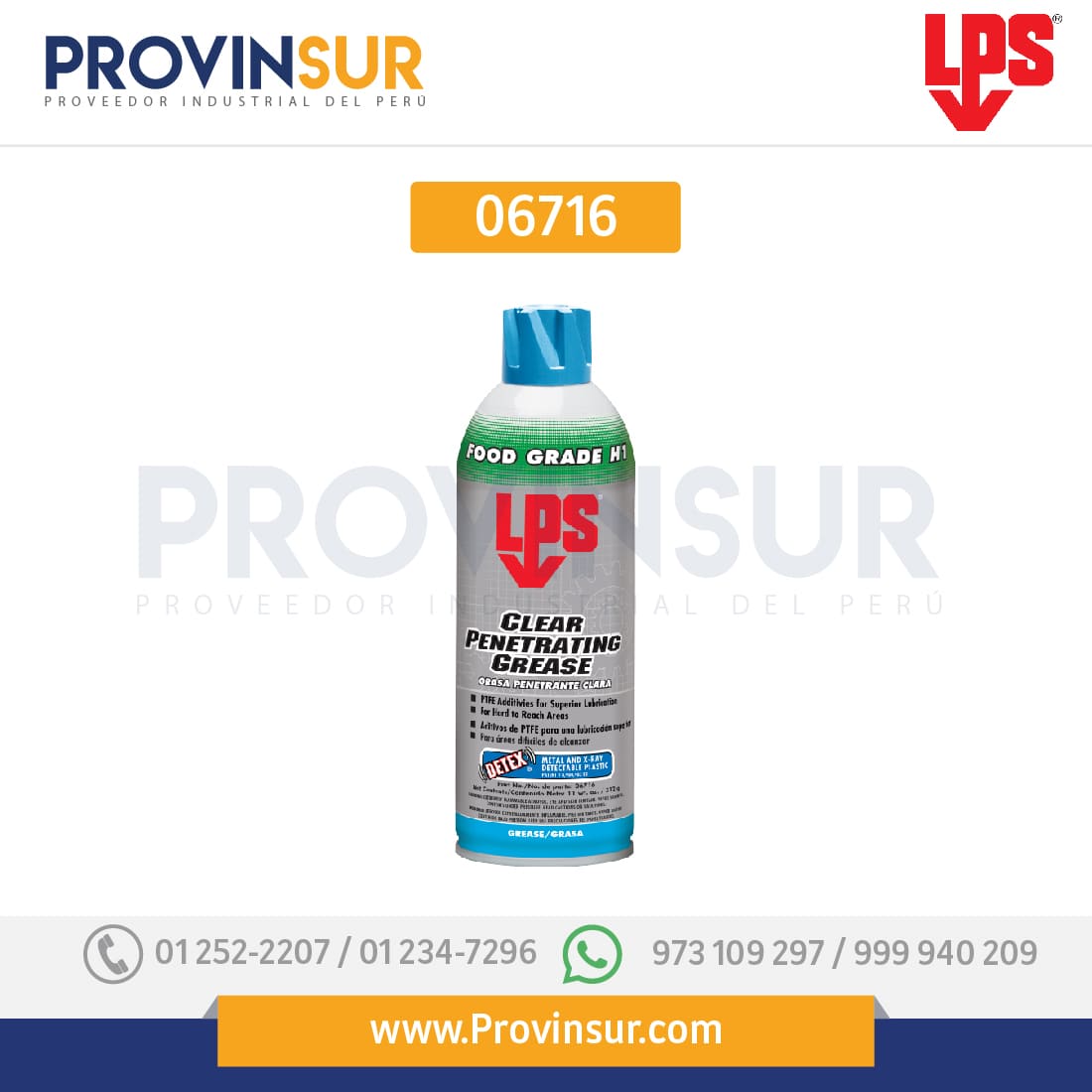 Grasa Penetrante Clara 06716 LPS 1 Grasa Penetrante Clara 06716 LPS