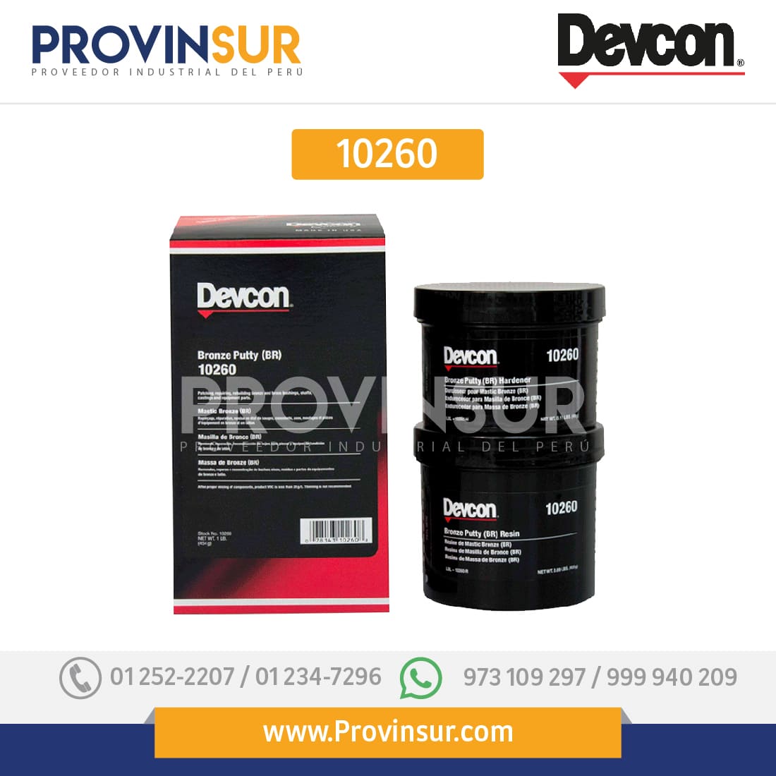 Polímero de Bronce Devcon 10260 Bronze Putty 1 Polímero de Bronce Devcon 10260 Bronze Putty