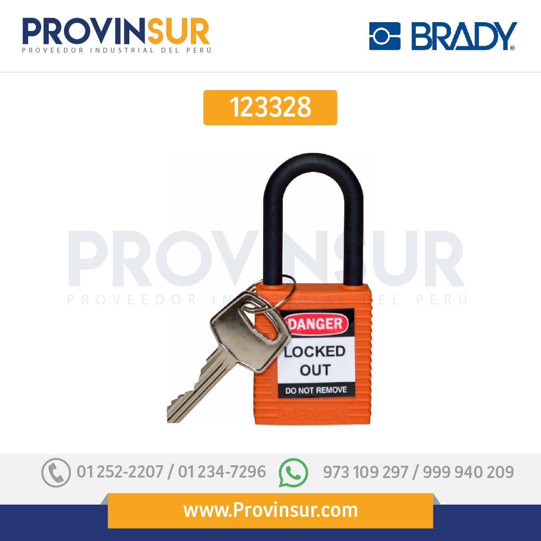 Candados de bloqueo de nylon 123328 Brady 1 Candados de bloqueo de nylon 123328 Brady