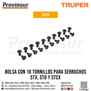 Bolsa con 10 Tornillos para Serruchos Selecto / Dorado / Diamante 18175 Truper