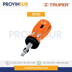 Desarmador tipo trompo con matraca, 6 puntas dobles 18193 Truper