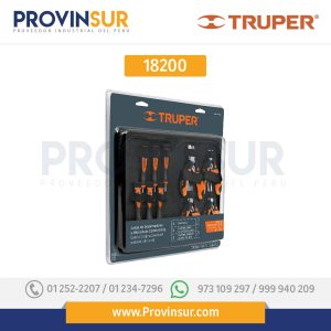 Juego de pinzas miniaturas y desarmadores de joyero, 10 pzas 18200 Truper
