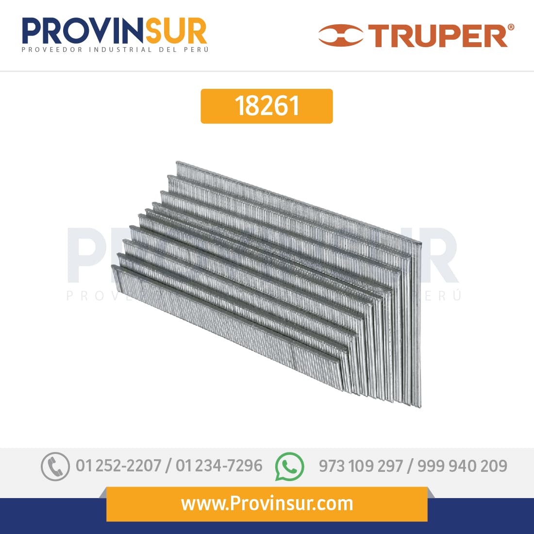 Caja con 5000 clavos calibre 18, 15 mm para CLNE-18 18261 Truper 1 Caja con 5000 clavos calibre 18, 15 mm para CLNE-18 18261 Truper