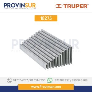 Caja con 5000 grapas corona 1/4" calibre 18, 28mm p/ENNE-120 18275 Truper
