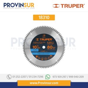 Disco sierras diámetro 10", centro de 5/8", para aluminio 18310 Truper