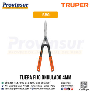 Tijera para Poda de 60 cm Filo Ondulado con Mango Ovalado de Acero con Grip 18390 Truper