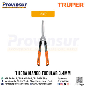 Tijera para Poda de 56 cm Ligera con Mangos Tubulares 18397 Truper