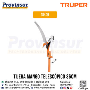 Cortador de Ramas Altas con Mango Telescópico de 2.40 m en Aluminio 18409 Truper