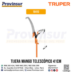 Cortador de Ramas Altas con Mango Telescópico de 3.60 m en Fibra de Vidrio 18410 Truper