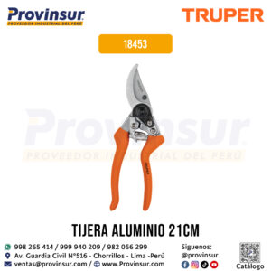 Tijera para Poda de 8'' en Aluminio con Cuchilla de Paso 18453 Truper