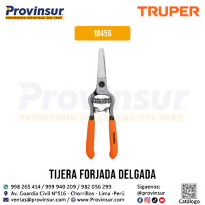 Tijera Forjada para Poda de 6'' Recta para Corte de Frutas 18456 Truper