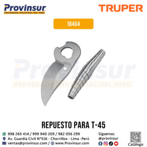 Cuchilla y Resorte de Repuesto para T-45 18464 Truper