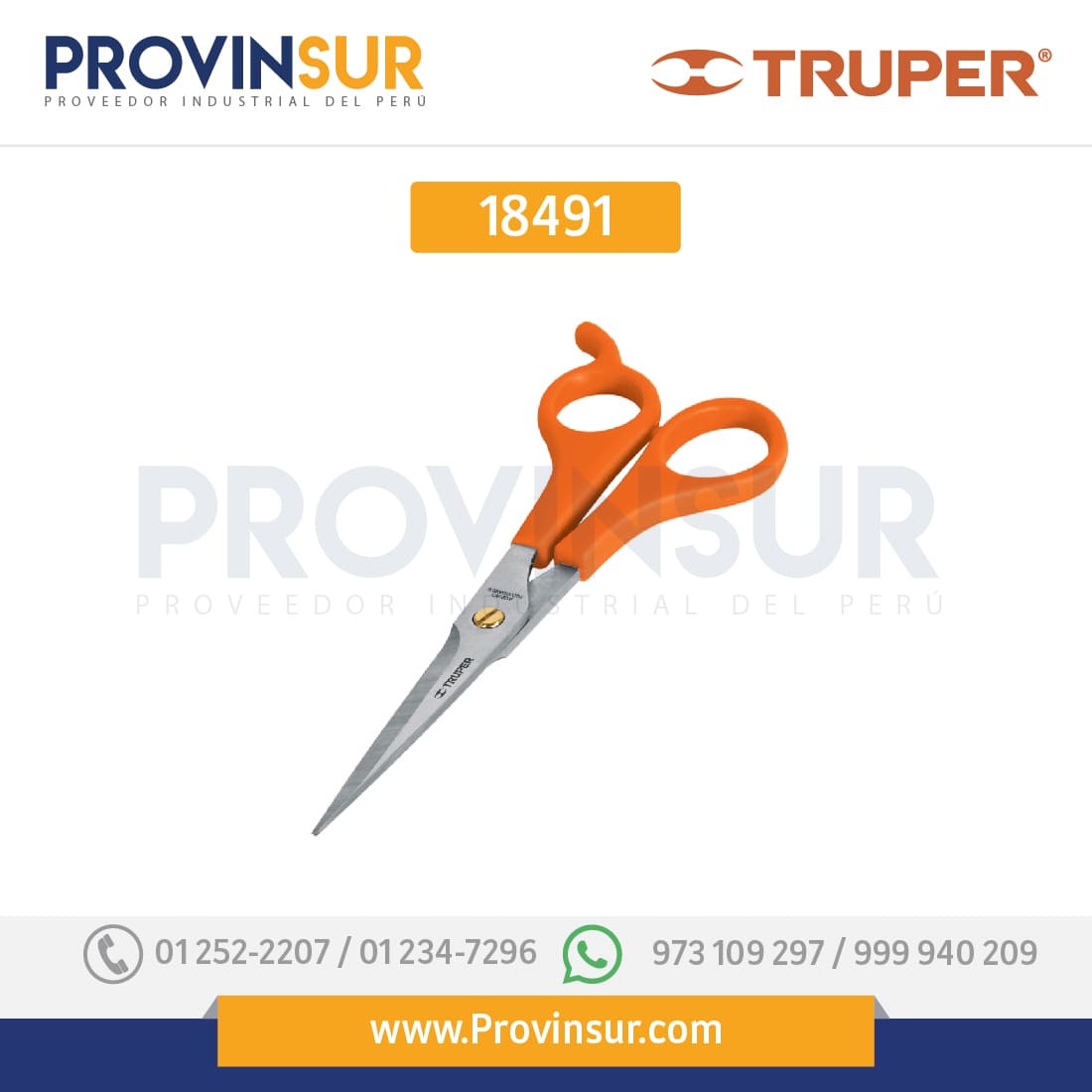Tijeras para estilista 6" 18491 Truper 1 Tijeras para estilista 6" 18491 Truper
