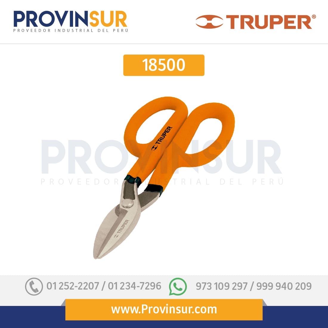 Tijera para hojalatero 8" 18500 Truper 1 Tijera para hojalatero 8" 18500 Truper