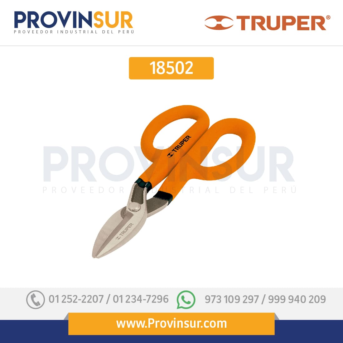 Tijera para hojalatero 12" 18502 Truper 1 Tijera para hojalatero 12" 18502 Truper
