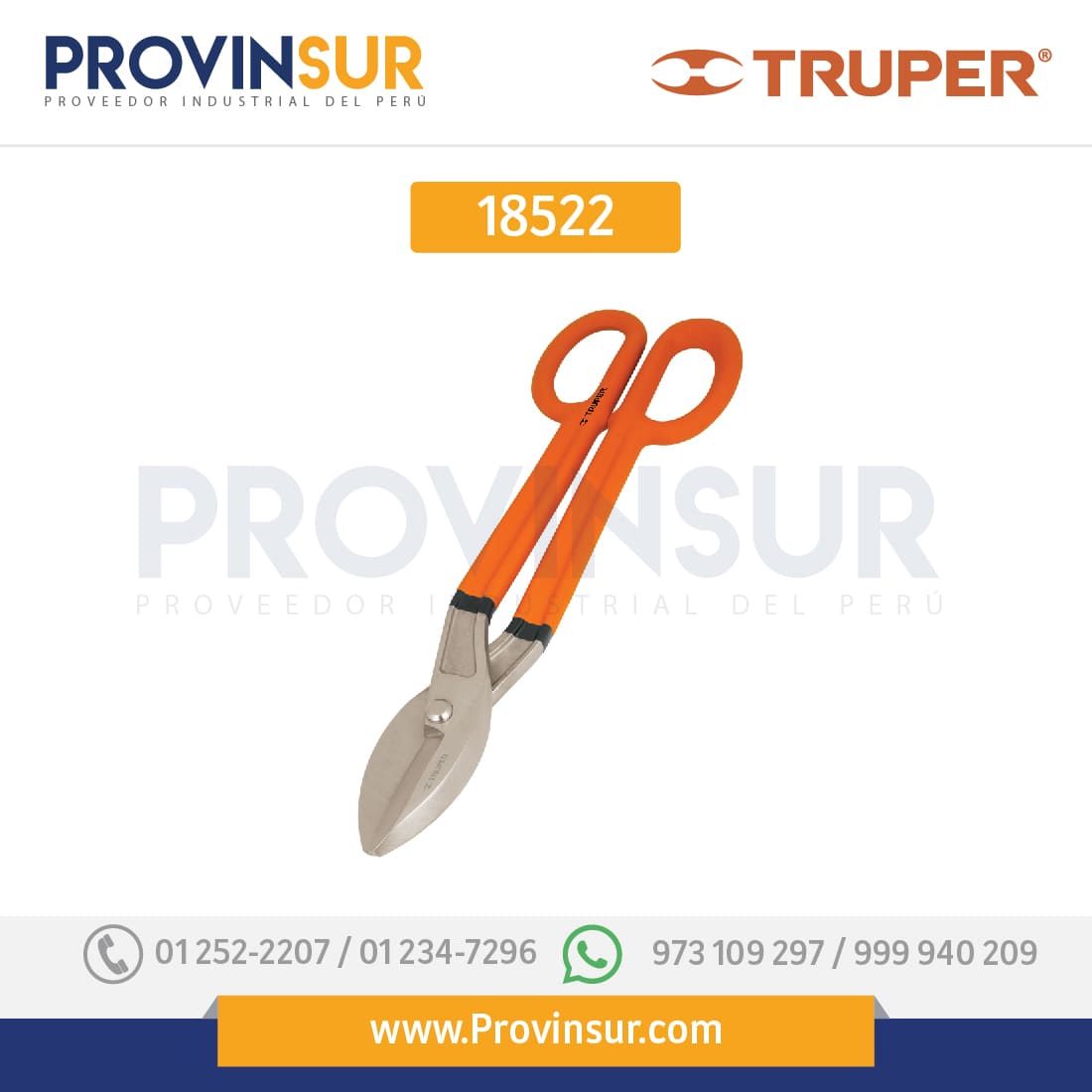 Tijera para hojalatero 16 18522 Truper 1 Tijera para hojalatero 16 18522 Truper
