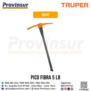 Talacho / Pico de 5 Libras con Mango en Fibra de Vidrio 36'' 18647 Truper