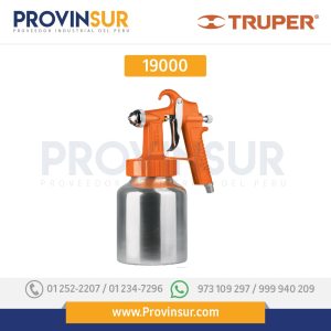 Pistola p/pintar baja presión, naranja, entrada inferior 19000 Truper