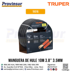 Manguera de Hule para Compresor de 10 m x 3/8'' 19016 Truper