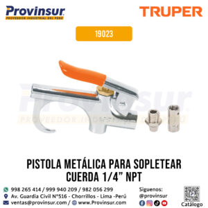 Pistola Metálica para Sopletear con Cuerda 1/4'' NPT 19023 Truper