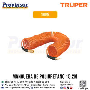 Manguera para Compresor Tipo Resorte de 15.2 m 19075 Truper