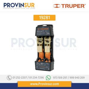 Sujetadores con matraca, carga máxima 675 kg, 2 piezas 19281 Truper