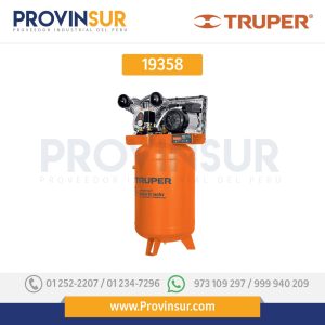 Compresor vertical 120 L, 4 HP (potencia máxima ), 220 V 19358 Truper