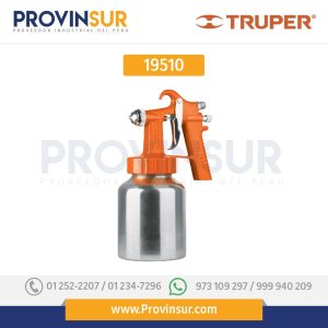 Pistola p/pintar baja presión, naranja, entrada superior 19510 Truper