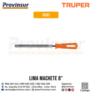 Lima Triángulo Pesado 8'' de 34 dpp con Mango 19681 Truper