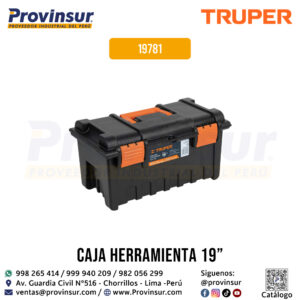 Caja para Herramientas de 19'' sin Compartimentos 19781 Truper