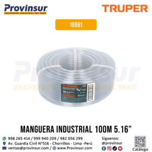 Manguera 5/16'' de Nivel en Rollo de 100 m 19861 Truper