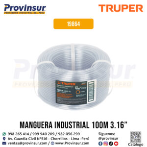 Manguera 3/16'' Industrial en Rollo de 100 m 19864 Truper
