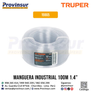 Manguera 1/4'' Industrial en Rollo de 100 m 19865 Truper