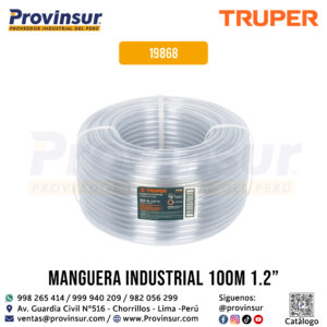 Manguera 1/2'' Industrial en Rollo de 100 m 19868 Truper