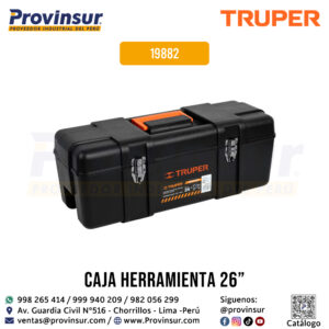 Caja para Herramientas de 26'' Industrial con Broches Metálicos 19882 Truper