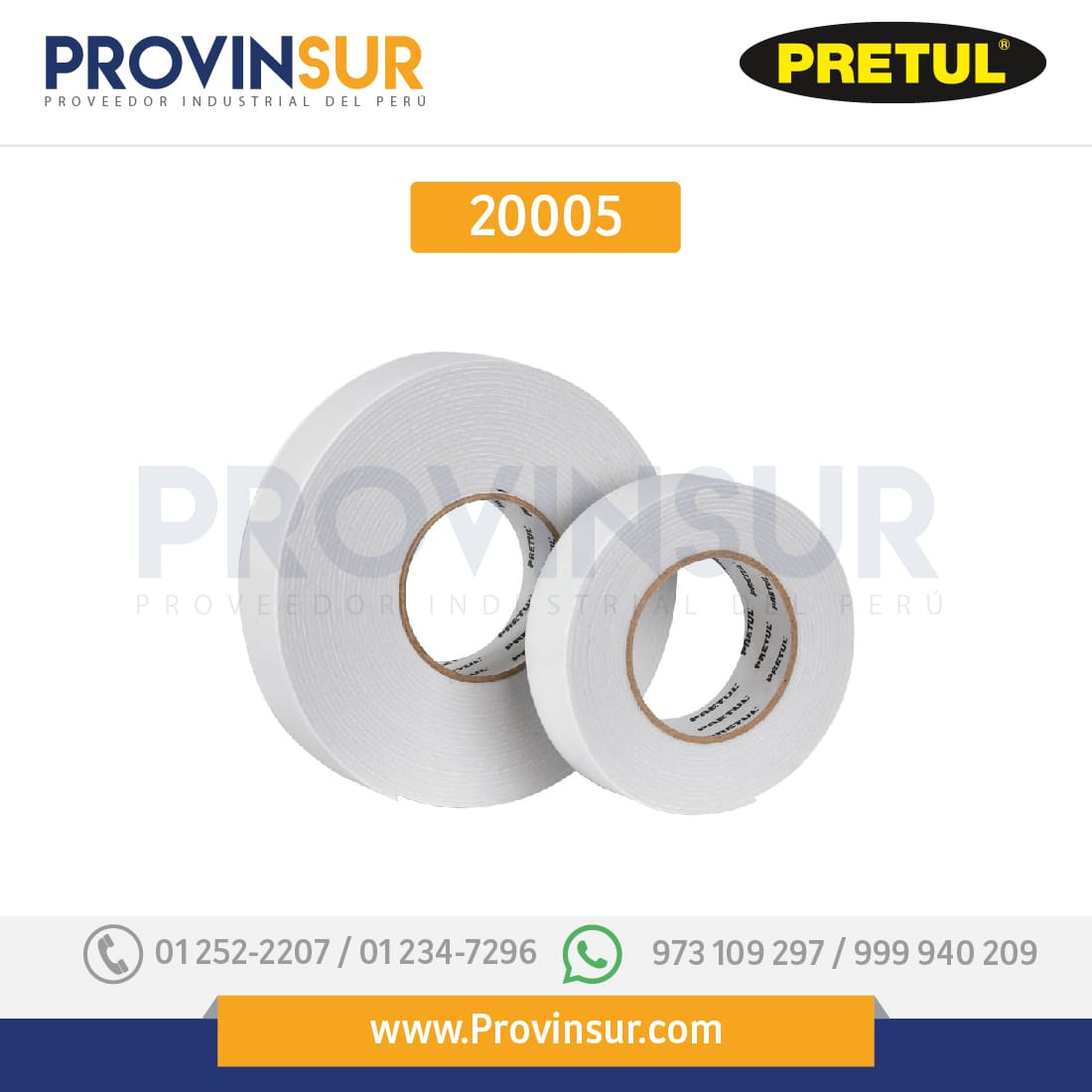 Cinta doble cara de 19 mm x 5 m 20005 Pretul 1 Cinta doble cara de 19 mm x 5 m 20005 Pretul