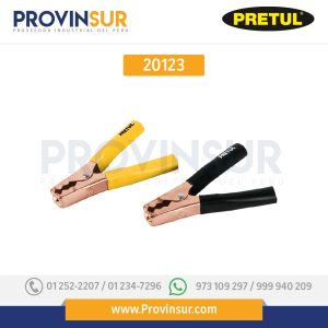 Caimanes para cable pasa corriente 2 piezas 20123 Pretul