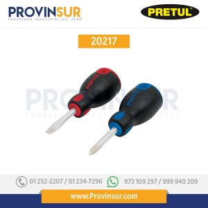 Juego desarmadores, tipo trompo, 2 pzas, Comfort Grip, Pretul 20217 Pretul