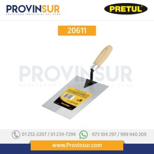 Cuchara Albañil, Yesera, 8" 20611 Pretul