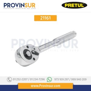 Matraca cuadro 3/8" liberación rápida cabeza de pera, 21161 Pretul