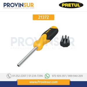 Desarmador y 6 puntas, 21372 Pretul