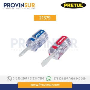 Juego desarmadores, tipo trompo, 2 piezas, PVC, 21379 Pretul