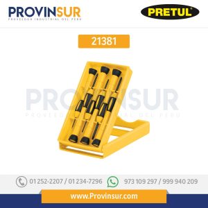 Juego con 6 desarmadores de precisión, 21381 Pretul