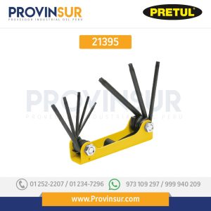 Juego de 8 llaves torx tipo navaja, cuerpo de lámina, 21395 Pretul