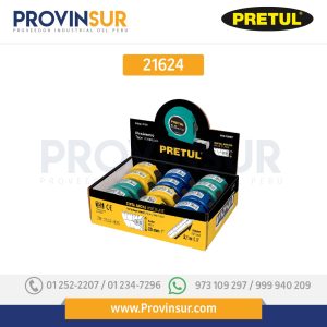 Flexómetros 5.5m, cinta 19 mm, display box, 12 pzas, 21624 Pretul