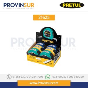 Flexómetros 8 m, cinta 25 mm en display box, 6 pzas, 21625 Pretul