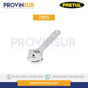 Llave ajustable (perico), cromado 8" 21815 Pretul