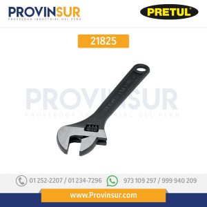 Llave ajustable (perico), pavonado 12" 21825 Pretul