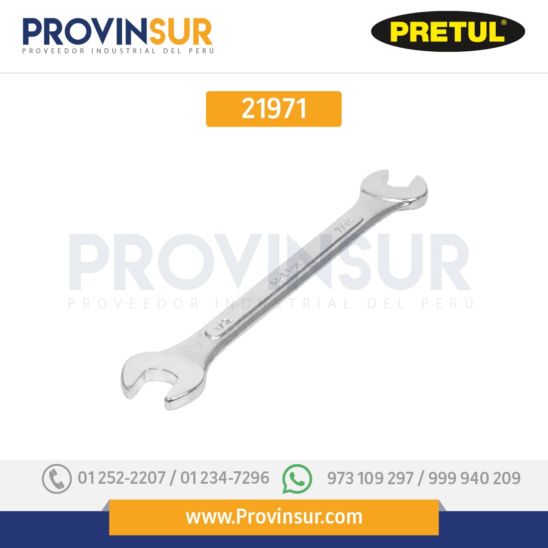 Llave española, milimétrica, 8 x 9 x 140 mm, 21971 Pretul 1 Llave española, milimétrica, 8 x 9 x 140 mm, 21971 Pretul